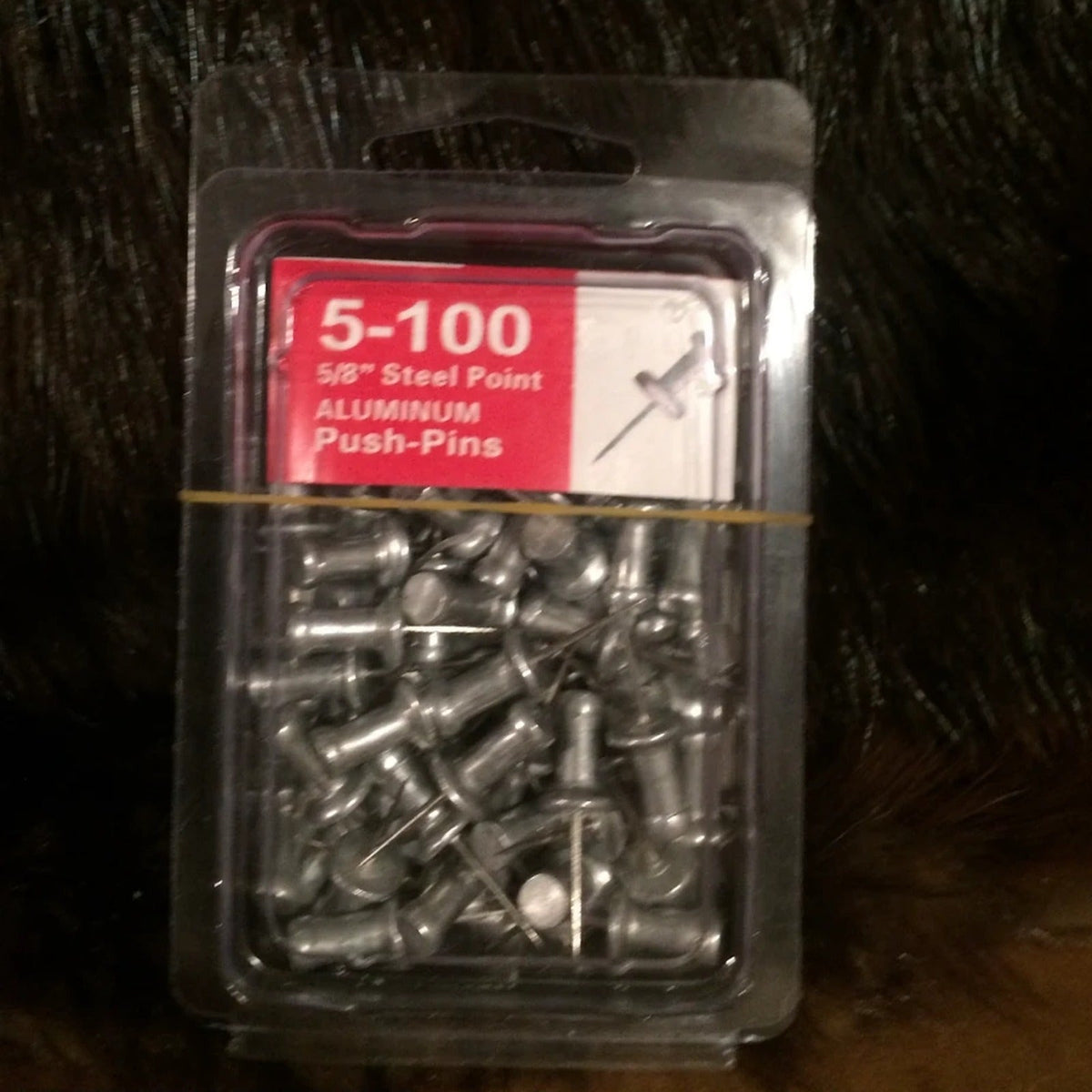 Aluminum Push-Pins - 5/8 in. Steel Point